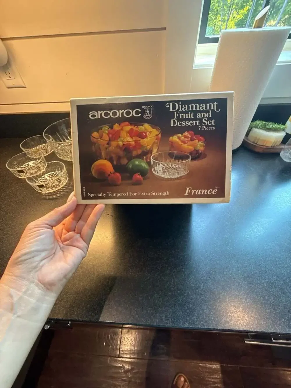Arcoroc Diamant Fruit and Dessert Set 7 Pieces